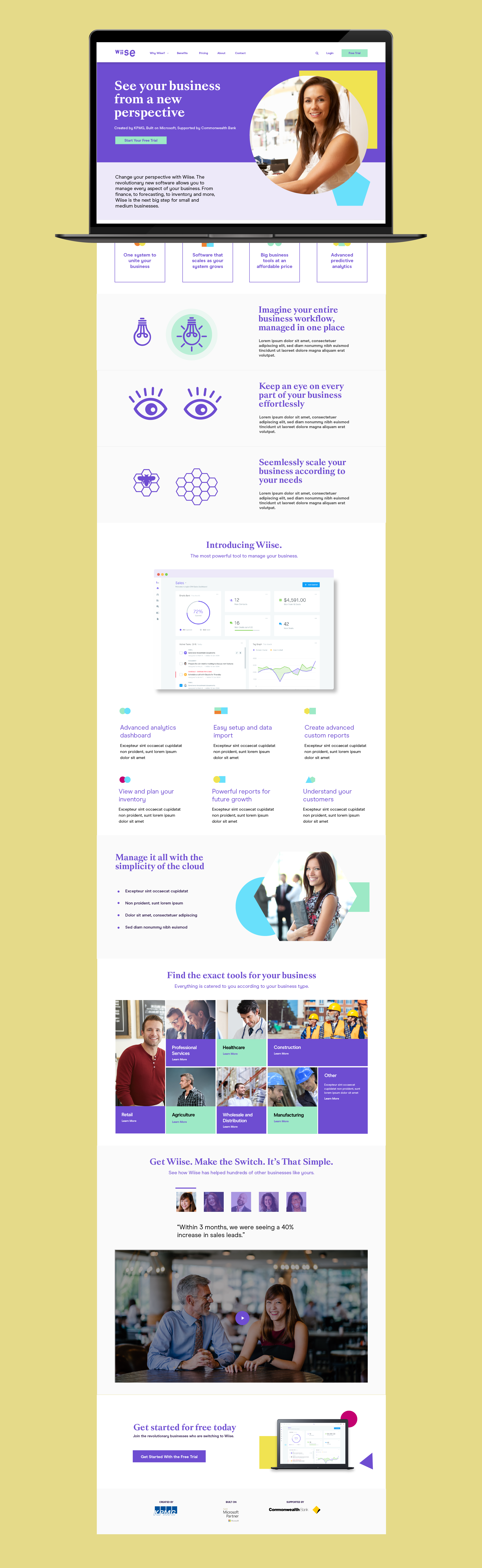 KPMG Wiise: Customer journey and conversion-focused marketing website